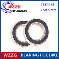 WZZG 1PCS 17287-2RS Hybrid ceramic ball Bearing 17x28x7 mm Bike Bottom Bracket and Spare Parts Si3N4
