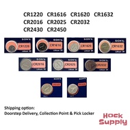 [2&5PCS] SONY CR1220/CR1616/CR1620/CR1632/CR2016/CR2025/CR2032/CR2430/CR2450 Lithium Button Battery 