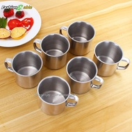 FAMY 6pcs Outdoor Camping Hiking Tea Mug Cup Stainless Steel Coffee Cup FAA
