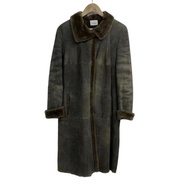 Akris Coat gray dark beige Mouton Women Long sleeves Direct from Japan Secondhand