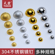 304 Stainless Steel Mirror Nail Hemisphere Decorative Nail Acrylic Decorative Cover Cover Ugly Cover