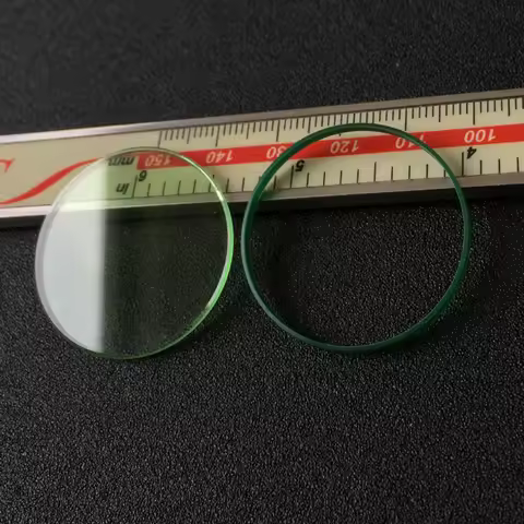 Mineral glass Flat Glass Green Parts For Rolex MILGAUSS 116400 32.65mm dia Watch Crystal with slot r