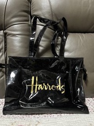 英國🇬🇧Harrods signature tote bag shoulder bag 黑色手提包
