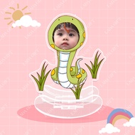 Mô hình standee lắc lư một người ghép mặt 12 con giáp chibi hoạt hình in theo yêu cầu quà tặng dễ th