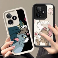 Q-62 Love Couple Black white Case for Realme Note 50 Narzo C55 C51 C63 N63 N53 C53 N55 C51S