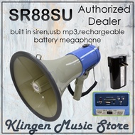 TEKNIK SR88SU / SR-88SU POWER MEGAPHONE LOUD HAILER WITH SIREN, USB, SD, AUX, MUTE AND RECHARGEABLE 