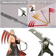 Mainan Anime Naruto Pisau Pedang Zabuza Sabit Besar Hidan Plastik Aksesoris Cosplay