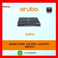 JL693A - HPE Aruba 2930F 12G PoE+ 2G/2SFP+ Switchhh
