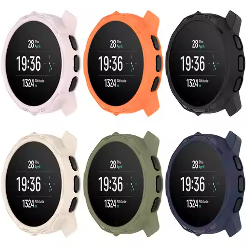 2-IN-1 Case + Tempered Glass Film For SUUNTO 9 Peak Pro TPU Screen Protector & Bumper Protective Cov