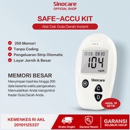 Sinocare Alat Tes Gula Darah Safe Accu Instant BGM 200 Memori HCT 30-60%