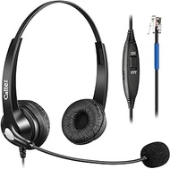 Callez Phone Headset RJ9 with Noise Cancelling Microphone &amp; Mute Switch, Telephone Headset Compatible with Cisco IP Phones 7841 7942 7821 8841 7962 7945 7965 8845 8851 7811 7941 8811 8861