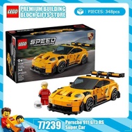 Block Racing Series 77239 Porsche 911 GT3 RS Supercar Puzzle Building Blocks Children's Toy Gift