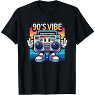 90s Vibe Vintage 1990s Music 90s Costume Party Nineties T-Shirt 3