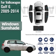 Car Window Sunshade For Volkswagen VW Golf 6 MK6 2009-2014 Golf6 Magnetic Car Sunshade Visor Front R