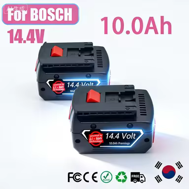 for Bosch Power tool 14.4V 6.0Ah Rechargeable Battery for GBH GDR GSR 1080 DDS180 BAT614G Replacemen