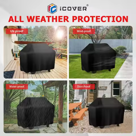 Grill Cover, BBQ Grill Cover Waterproof, Universal Fit for Weber Char-Broil Nexgrill, Multiple Sizes