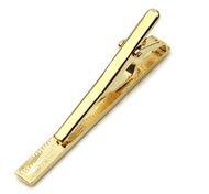 MOKAL wangqingpeng Mens Metal Gold Plated Tone Simple Necktie Tie Pin Bar Clasp Clip