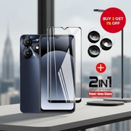 Tempered Glass Screen Protector for Itel A70, A60, A60S - Full Coverage + Camera Lens