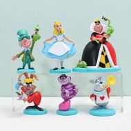 Movies Alice in Wonderland 6pcs/set Cheshire Cat Figure Model Toys