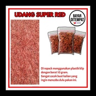 repack 10gr udang kering merah | udang kering super red | red shrimps | pakan ikan predator | makan