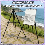 1.6M Thick Easel Stand Folding Telescopic Adjustable Painting Display Stand for Art Supplies Easel S