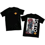 BAJU DEWASA TOKYO Printed T-shirt Round Neck Top HARD ROCK TOKYO Tee Unisex Baju T Shirt Lelaki 100%