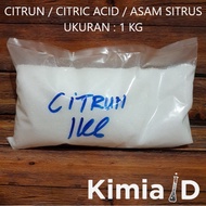 Citrun 1Kg -  Citric Acid Monohydrate Asam Sitrat Asam Citrun - Pembersih - Pemutih