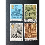 YA06 Great Britain Year 1976 William Caxton stamps complete set of 4v used