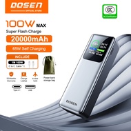 【3C Certification】DOSEN 100W Power Bank Fast Charging 20000mAh Laptop & Phone For Portable Suitable 