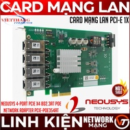 Neousys 4-Port PCIe x4 802.3at PoE Network Adapter PCIe-PoE354at