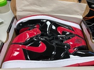 訂製版 AJ1 AIR JORDAN 1 RETRO BRED PATENT US12 漆皮