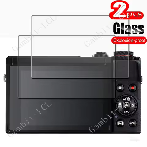 2PCS 9H Tempered Glass For Canon PowerShot G7X Mark III 3/G7 X Mark3 MK3 G7XIII G7X3 Camera LCD Scre