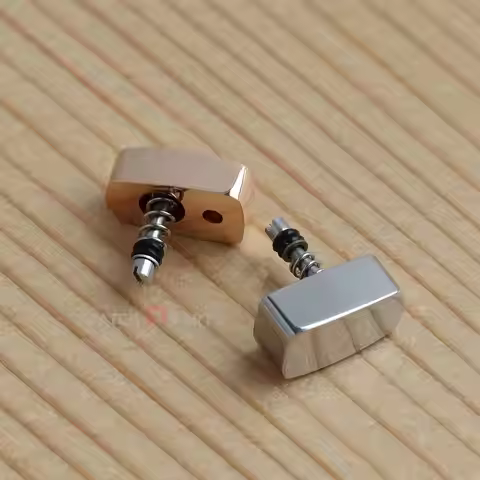 18K Rose Gold/Titanium Watch Pusher for Hublot Classic Fusion 521/525 Chronograph Watch