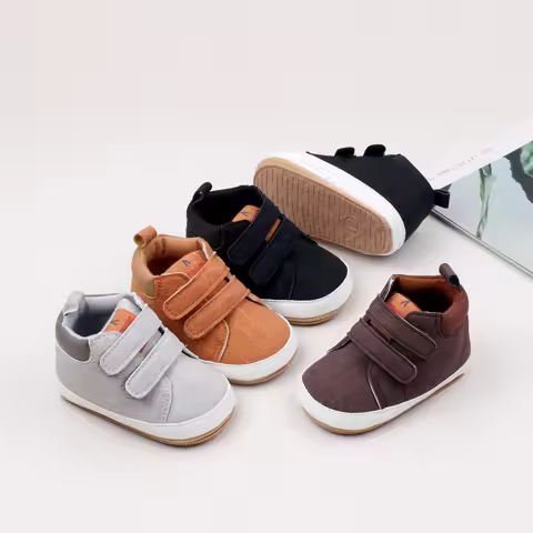 Baby Shoes Soft PU and High Quality TPR Anti-slip Sole Spring and Autumn Style for Newborn Toddler B
