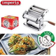 IMPERIA Pasta Machine iPasta เครื่องทำเส้นพาสต้าแบบมือหมุน Pasta Maker รุ่น SP150-100 สแตนเลสเหล็กกล้าไร้สนิมชุบโครเมียม เครื่องรีดแป้งตัดเส้น Made in Italy