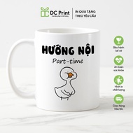 Part-time Introvert Ceramic Cup, Fun Ceramic Cup, Unique Ceramic Cup