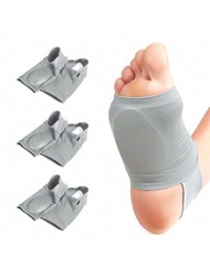 1 對足弓支撐套足底筋膜炎腳跟馬刺足部護理扁平足緩解疼痛套襪子矯正鞋墊