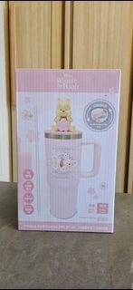 迪士尼小熊維尼粉色保溫杯