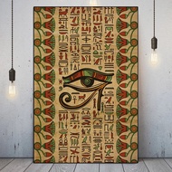 Abstract Ancient Eyes Egyptian Hieroglyphics Egypt Culture Poster Prints Wall Art Canvas Painting Picture Photo Room Home Decor