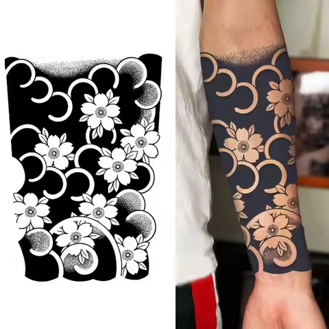 High-end Fruit Juice Herb Tattoo Sticker ArmTemporary Shoulder Tattoo Tool Tattoo Chest Sticker New 
