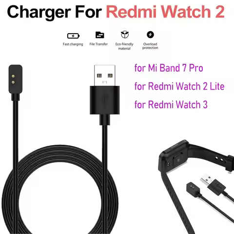 USB Charger For Xiaomi Mi Band 7 Pro/Redmi Watch 2 Charging Cable Stand For Redmi Watch 2 lite/Mi Ba