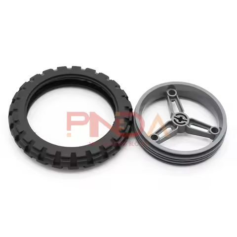 4set MOC Parts 2902 2903 pneumatico moto 81.6x15mm e 53x14.5mm compatibile EV3 mattoni High-Tech fai