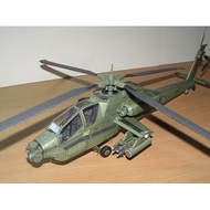 [Creative Paper Model] 1: 33 Model American AH-64A Apache Longbow Helicopter Handmade DIY Military H
