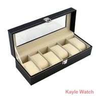 sinobi watch ♙Aluminium / PU Leather Watch Case Box 6 10 12 20 24 Slot