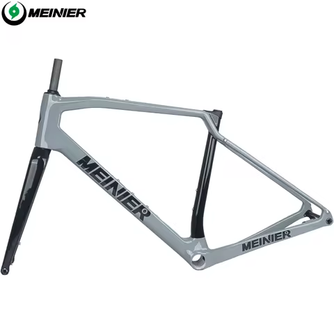 Carbon gravel frameset T1000 Carbon Gravel Frame Flat Mount Disc Brake Threaded T47 Internal Cable G