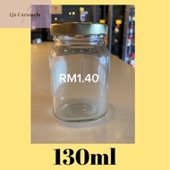 (20pcs) 130ml Square Glass Jar Botol Kaca Balang Kaca Jem Madu