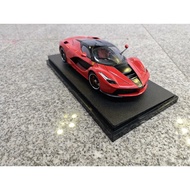 [Ready Stock 1] 1/18 Hot Wheels Ferrari LaFerrari LaFerrari Car Model Wine Red, Black Roof, Black Hu