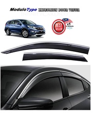 HONDA CRV 2014-2016  INJECTION STAINLESS STEEL LINING DOOR VISOR (100% MADE IN MALAYSIA)