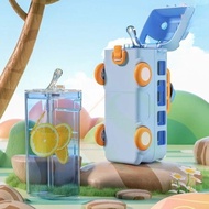 500ml Kid's Bus Water Bottle Drinking Bottle Toy Bus Water Cups Detachable Portable For Kids Gift