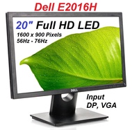 Refurbish 20 inch Dell E2016H Full HD LED Monitor 20" Computer Screen